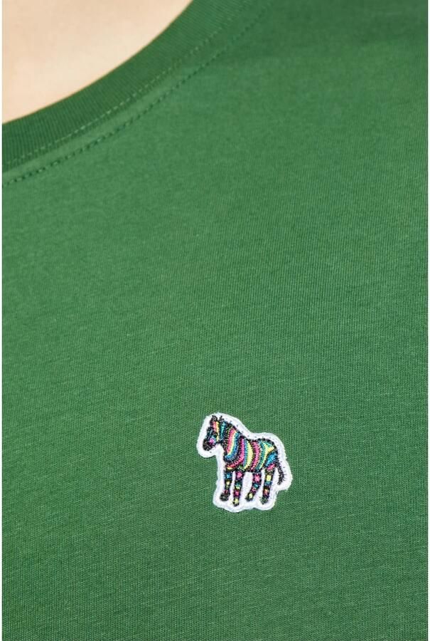 PS PAUL SMITH Heren Polo's & T-shirts Mens Reg Fit T-shirt Zebra Groen - Foto 5