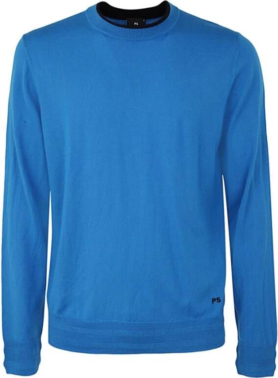 PS By Paul Smith Ronde hals gekweek Blauw Heren