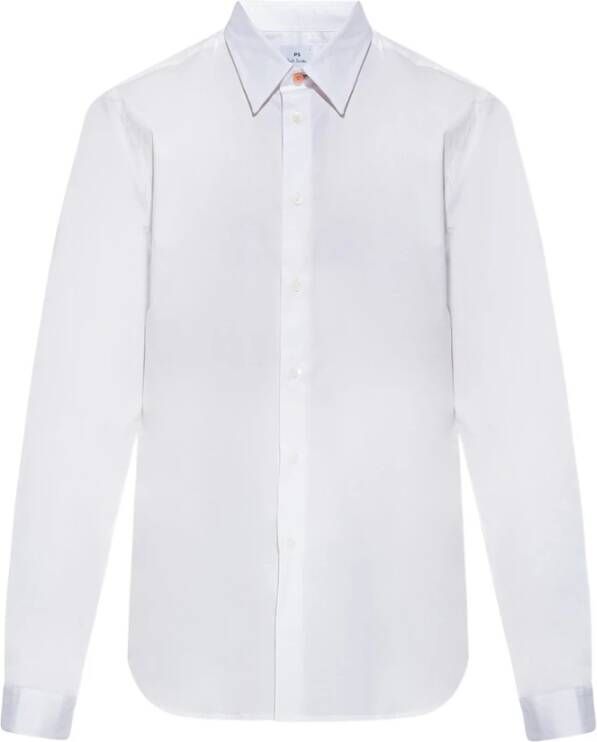 PS By Paul Smith Shirt in biologisch katoen Wit Heren