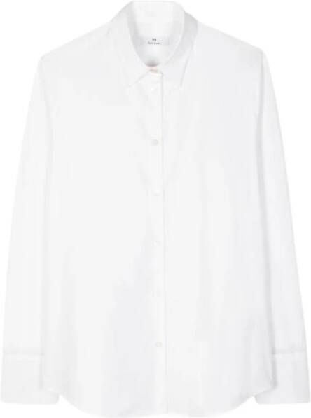 PS By Paul Smith Spray Swirl Cuff Shirt voor Dames White Dames