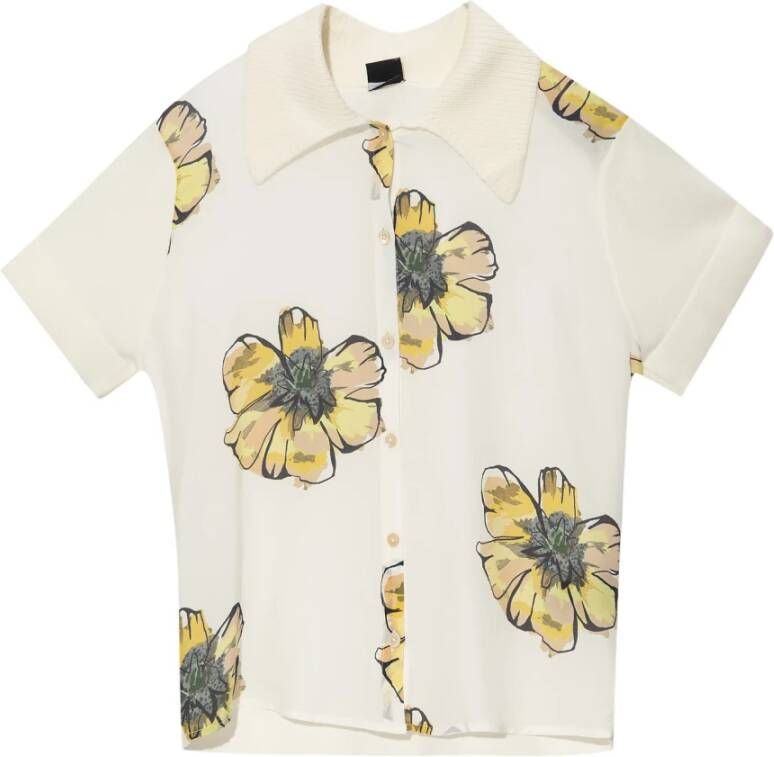 PS By Paul Smith Short Sleeve Shirts Beige Dames