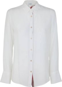 PS By Paul Smith Silk Blouse Wit Dames