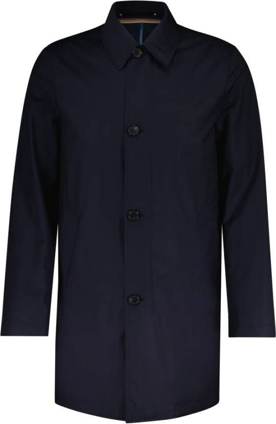 PS By Paul Smith Single-Breasted Coats Blauw Heren