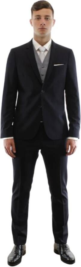 PS By Paul Smith Single Breasted Suits Zwart Heren