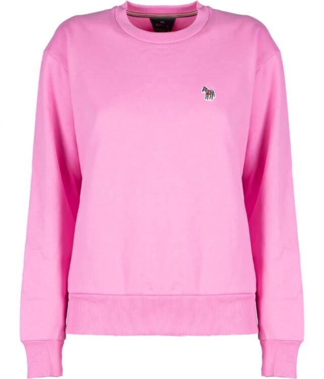 PS By Paul Smith Neonroze Zebra Sweatshirt Pink Dames