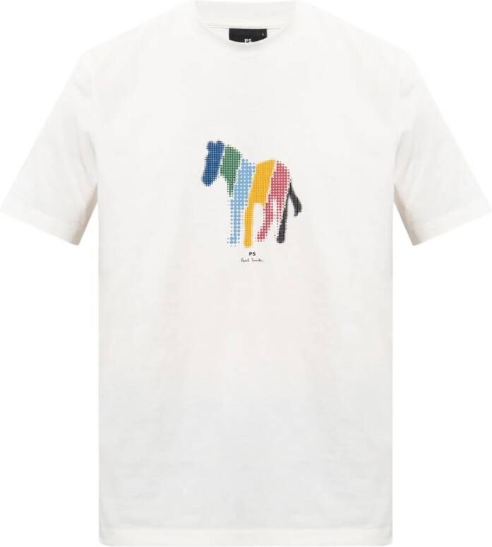 PS By Paul Smith T-shirt met logo White Heren