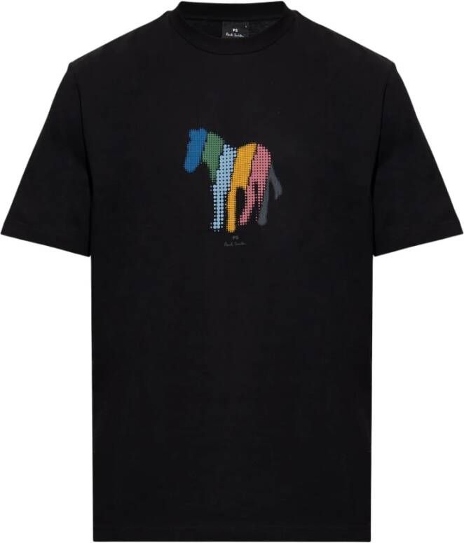 PS By Paul Smith T-shirt met logo Zwart Heren