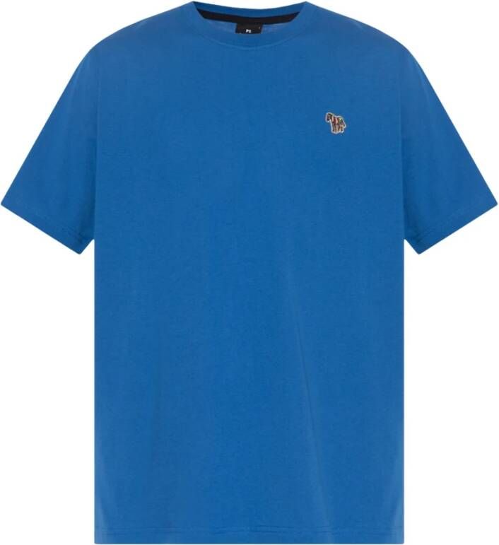 PS By Paul Smith T-shirt met patch Blauw Heren