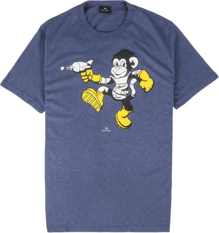 PS By Paul Smith T-shirt van de aap Blauw Heren
