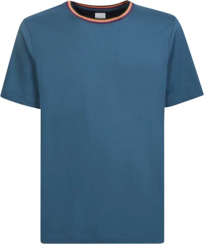 PS By Paul Smith T-shirt with stripe detail Blauw Heren