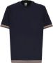 PS By Paul Smith Blauw Art Stripes Katoenen T-Shirt voor Heren Blue Heren - Thumbnail 1