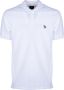 PS By Paul Smith Zebra Sports Stripe Polo Shirt White Heren - Thumbnail 1