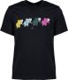 PS By Paul Smith Olifanten Print Organisch Katoenen T-Shirt Black Heren - Thumbnail 1