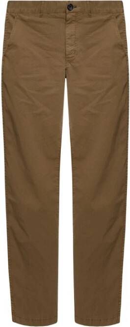 PS By Paul Smith Trousers in organic cotton Bruin Heren