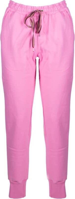 PS By Paul Smith Neon Pink Zebra Logo Sweatpants Pink Dames