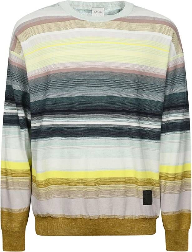 PS By Paul Smith Gestreepte Katoen Linnen Pullover Multicolor Heren