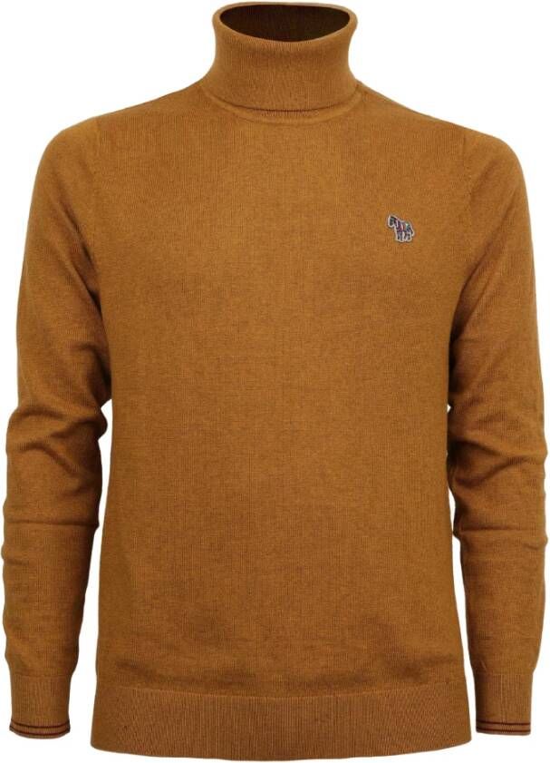 PS By Paul Smith Paul Smith Turtlek Pullover Brown Heren