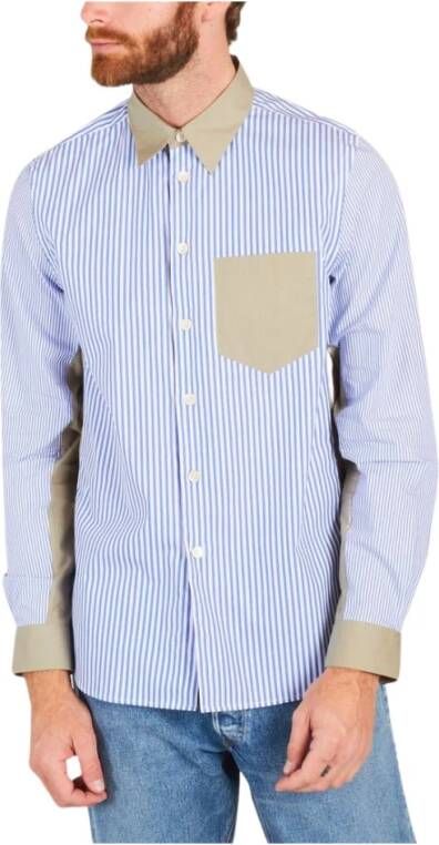 PS By Paul Smith Two-colour shirt Blauw Heren