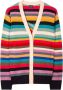 PS By Paul Smith Multicolor Swirl Stripe Wol Cardigan Multicolor Dames - Thumbnail 1