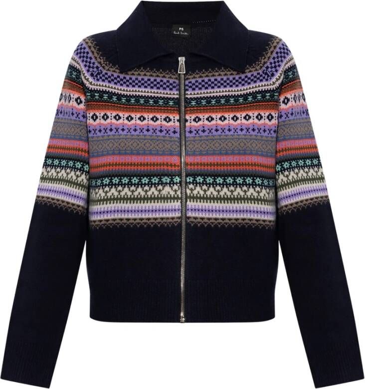 PS By Paul Smith Wollen vest Blauw Dames