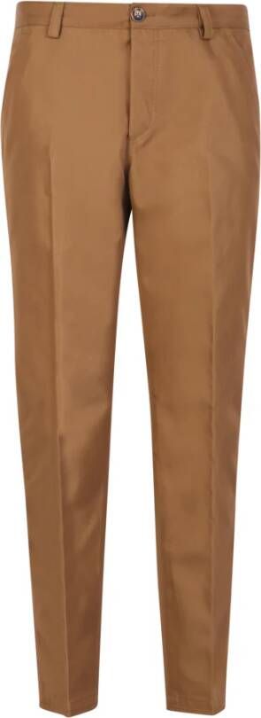 PT Torino Beige Katoenen Broek voor Heren Beige Heren