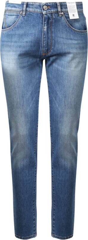 PT Torino Blauwe Slim Fit Jeans voor Heren Blauw Heren