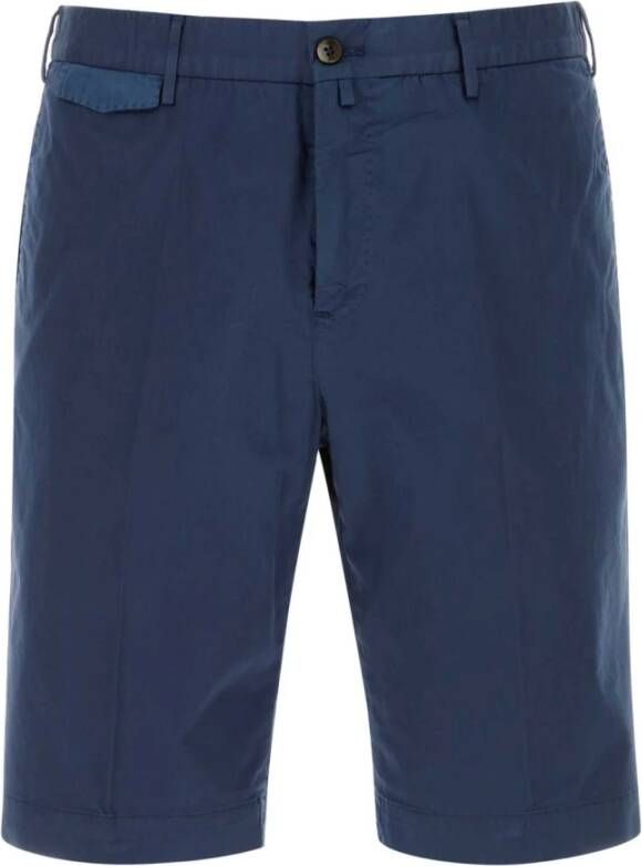 PT Torino Blauwe stretch katoenen bermuda shorts Blauw Heren