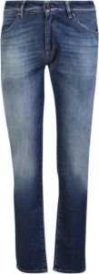 PT Torino Blauwe Vintage Straight Leg Jeans voor Heren Blauw Heren