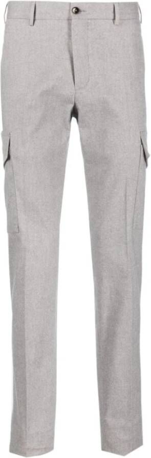 PT Torino Cargo katoenen broek 98% katoen 2% elastan Grijs Heren