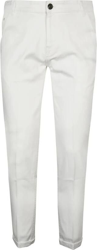 PT Torino Straight Trousers White Heren