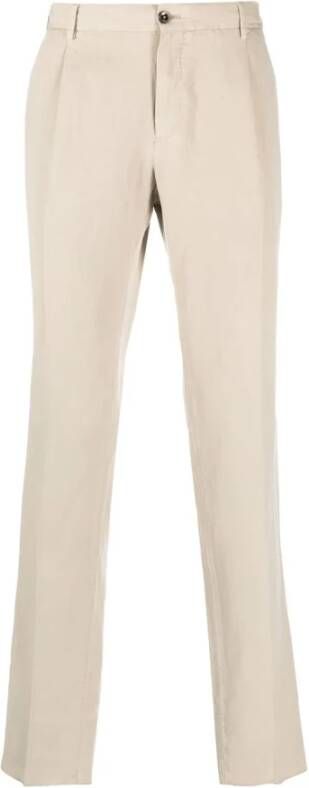 PT Torino Cropped Trousers Beige Heren