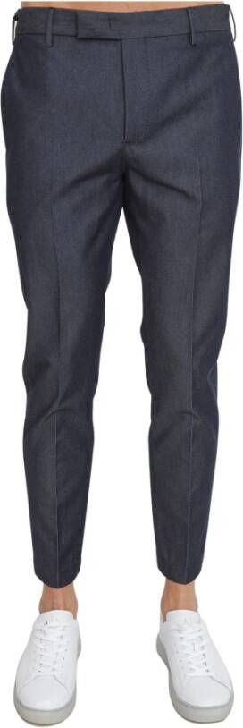 PT Torino Cropped Trousers Blauw Heren
