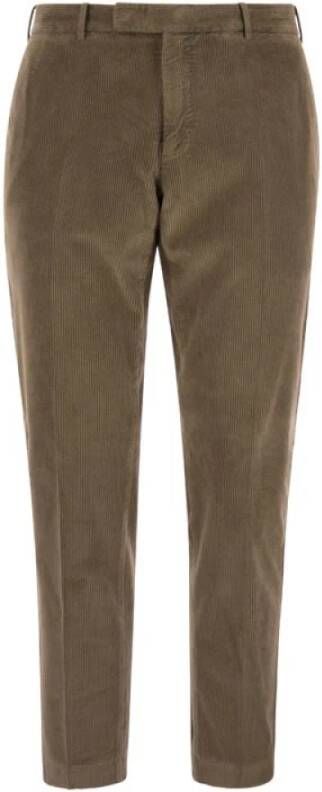 PT Torino Cropped Trousers Bruin Heren