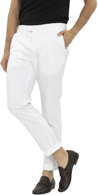 PT Torino Cropped Trousers White Heren