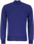 PT Torino Elektrisch blauwe wollen trui Stijlvol en comfortabel Blauw Heren - Thumbnail 1