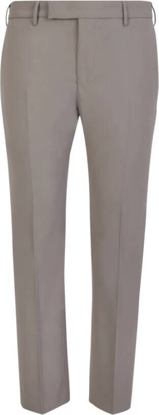 PT Torino Grijze Broek Slim Fit Gemaakt in Italië Grijs Heren