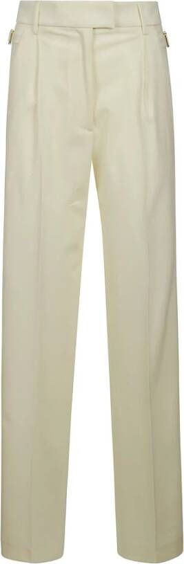 PT Torino Leather Trousers Beige Dames