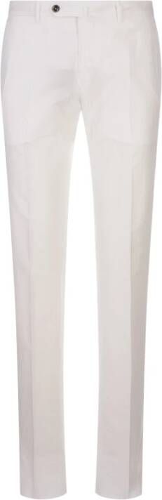 PT Torino Leather Trousers White Heren
