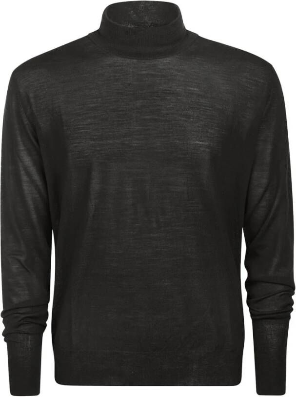 PT Torino Mens Clothing Sweater Black Aw22 Zwart Heren