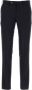PT Torino Middernachtblauwe Stretch Wollen Broek Blauw Heren - Thumbnail 1