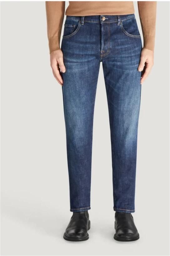 PT Torino Reguliere Breakbeat Blauwe Jeans Blue Heren - Foto 3