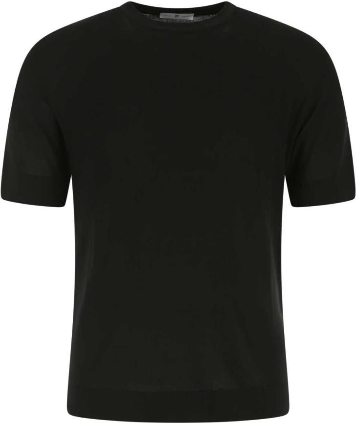 PT Torino Stijlvol Zwart Katoen T-shirt Black Heren