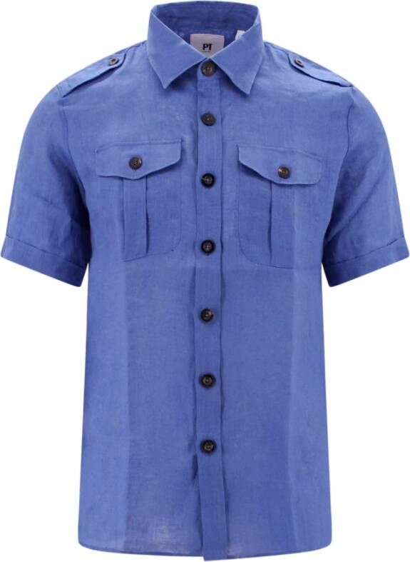PT Torino Shirts Blauw Heren
