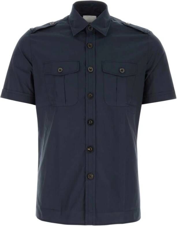 PT Torino Short Sleeve Shirts Blauw Heren