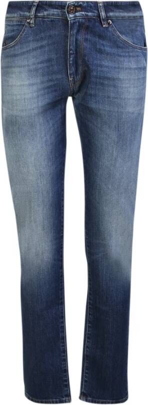 PT Torino Slanke vintage rechte been jeans door Blauw Heren