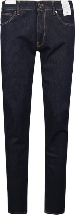 PT Torino Slim-fit Trousers Blauw Heren