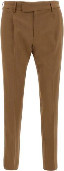 PT Torino Straight Trousers Beige Heren