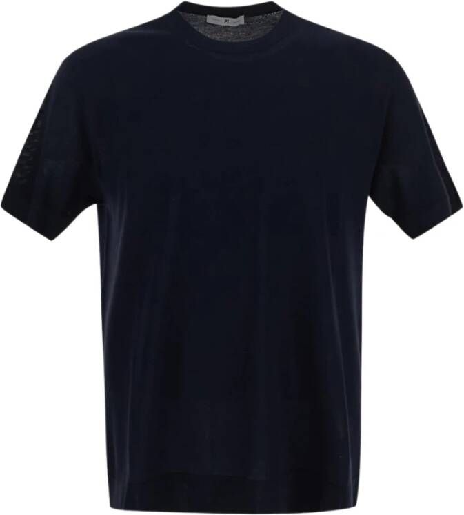 PT Torino T-Shirts Blauw Heren