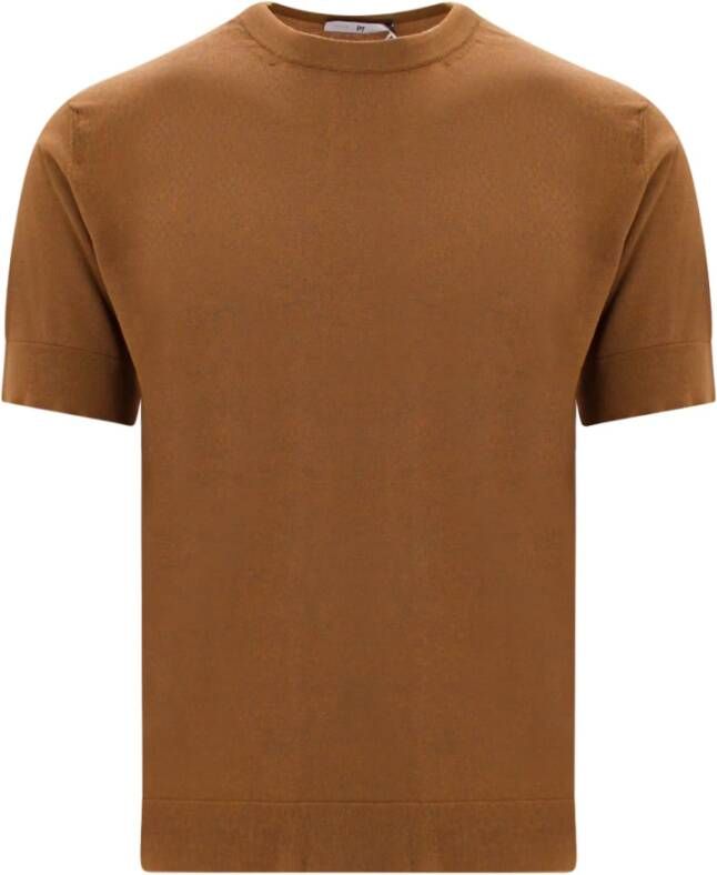 PT Torino T-Shirts Bruin Heren