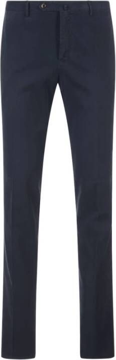 PT Torino Slim-fit Trousers Blauw Heren